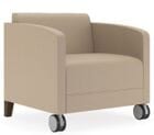 Fremont 500 lbs Guest Chair on Casters in Standard Fabric or Vinyl