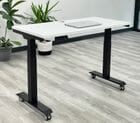 48&quotW x 24&quotD Electric Sit-to-Stand Desk with Wheels - Other Sizes Available