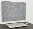 24&quotW x 17&quotH Wall Mounted PET Pin Board in Light Gray