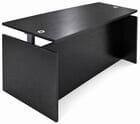 Black Adjustable Height Rectangular Front Desk