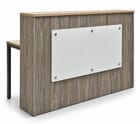 Desert Oak & Smoked Timber 65&quot Reception Desk