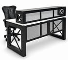 Xdustrial Series 66&quotW x 30&quotD Black Metal Frame Reception Desk