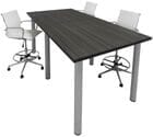 Standing Height Conference Tables w/Round Post Legs in 8' Length - See Other Sizes & Colors