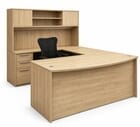 Beaumont Conference U-Shaped Workstation w/Hutch - 71&quotW x 100&quotD