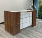 Glass Front Reception Desk in 6 Colors!