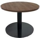 30" Round x 19&quotH Metal Disc Base Coffee Table