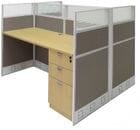 60&quotW x 49&quotD x 48&quotH Value Series Double Starter Cubicle