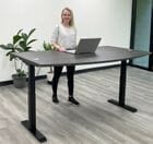 71" x 41" Bow Front RaiseUp  Electric Lift Height Adjustable Desk - See Other Sizes 