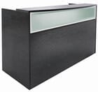 Black Salon Reception Desk Shell - Drawers Sold Separately