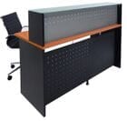 Small 55" Wide Reception Desk in Cherry