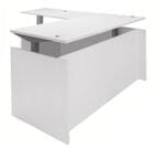 66" x 77" Enclosed Fully Height Adjustable Managers L-Shaped Desk 