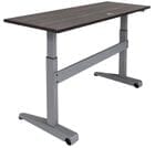 Pneumatic Sit-Stand Tilt & Roll Table - 60&quotx 24".  See Other Sizes Below