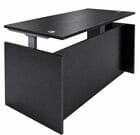 Black Adjustable Height Manager's Desk