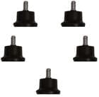 Optional Set of 5 Fixed Height Chair Glides Optional Set of 5 Fixed Height Chair Glides