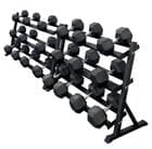 55-100 Lb. Dumbbell Set w/Storage Racks - 1550 lbs. Total 