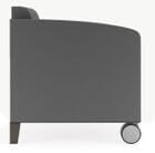 Fremont 500 lbs Guest Chair on Casters in Upgrade Fabric or Healthcare Vinyl