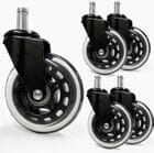 Upgrade 3" Rubber In-Line Office Chair Caster Set with 350 lb. Capacity Upgrade 3" Rubber In-Line Office Chair Caster Set with 350 lb. Capacity
