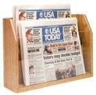 Oak Newspaper Rack