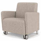 Ravenna Guest Chair w/ Casters in Upgrade Fabric or Healthcare Vinyl