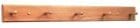 Oak 5-Peg Coat Rack