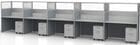 Sync Custom Cubicles - 57&quotH 5-Person Workstation