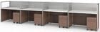 Sync Custom Cubicles -  43&quotH 4-Person Bench Workstation