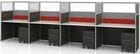 Sync Custom Cubicles - 57&quotH 4-Person Workstation