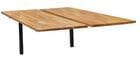 2-Person Solid Wood Technology Table w/ 71" x 24" Worksurfaces - Add-On