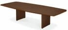 48" x 120" Boat Shaped Conference Table w/Folding Base