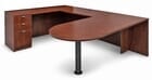 Cherry Peninsula U-Shaped Workstation