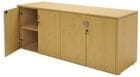Maple 4-Door Locking Storage Credenza