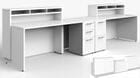 12'W Custom 2-Person Reception Desk w/Drawers