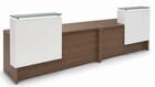 11' Emerge 2-Person Reception Desk with Two Counters