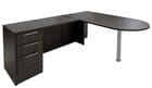 Charcoal Peninsula L-Shaped Desk