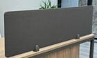Ash Gray 55&quotW x 15&quotH Fabric Desk Mounted Partition