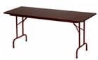 30" x 60", 5/8" Thick Melamine Folding Table 