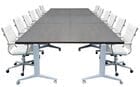 72" x 213" Converge Easy Flip Modular Solid Wood Conference Table