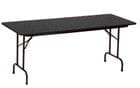 30" x 72", 5/8" Thick Melamine Folding Table 