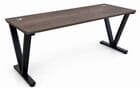 71&quot x 24&quot Columbia Walnut Steel V-Leg Narrow Desk