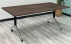 Solid Wood Flip Top Training Table - 71" x 36" Table