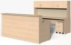 Wrap-Around Custom Reception Desk - Right Bridge, 84" x 111"