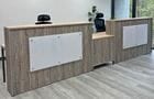 15' Contrasts 2-Person Rustic Reception Desk