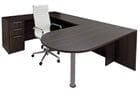 Charcoal Peninsula U-Shaped Workstation