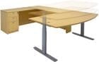 Maple Electric Lift Adjustable Height  U-Desk