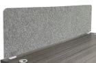 66&quotW x 17&quotH PET Tackable Surface Mount Privacy Panel in Light Gray