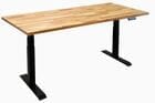 71" x 36" Solid Beech Wood  Electric Lift Desk