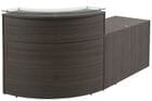 84" x 36" Small Office Curved Reception Desk with ADA Return