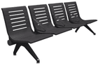 Ascend 4-Seat Beam Seater in Black Shadow