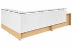 Emerge Glass Top Wrap Around Two-Person L-Shaped Lobby Desk with ADA Surface