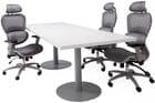 6'x4' / 8'x3' Conference Table w/Steel Disc Bases - See Other Sizes